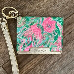 Lilly Pulitzer keychain/wallet 💚🩷